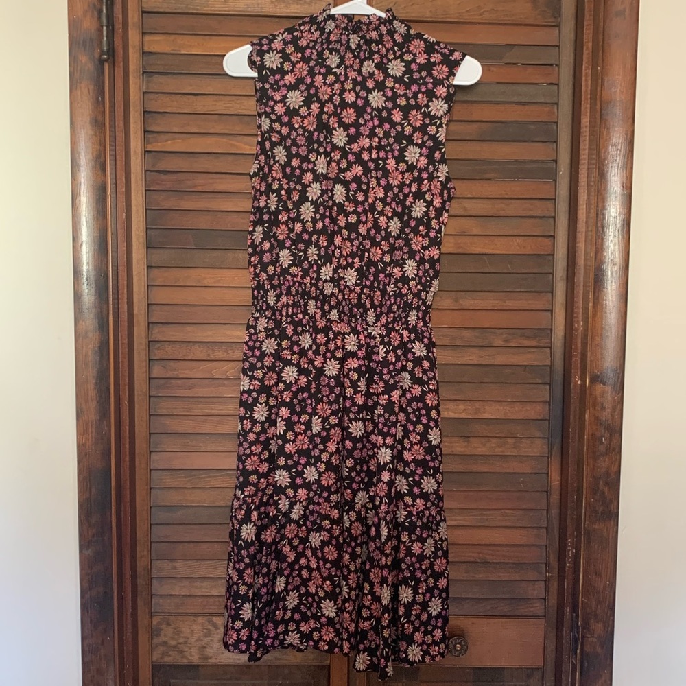 Brand new size 6 black floral high neck dress